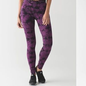 lululemon Wunder Under Pant Shibori size 4